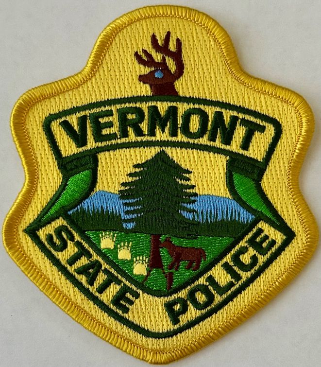 VERMONT STATE POLICE SHOULDER PATCH - SEW ON.